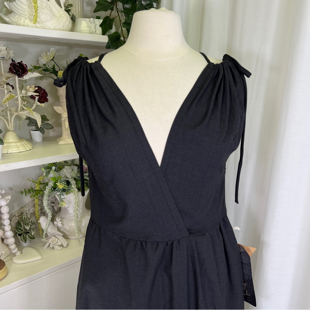 NWT Conrado Charcoal Dead Stock Fabric Dress
